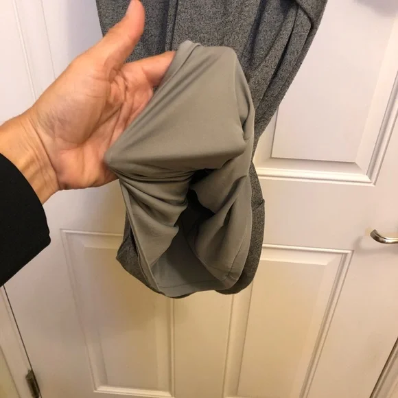 BOSS Hugo Boss Wrap Front knot Sheath Dress Wool Blend S grey cropped sleeve - Picture 9 of 12